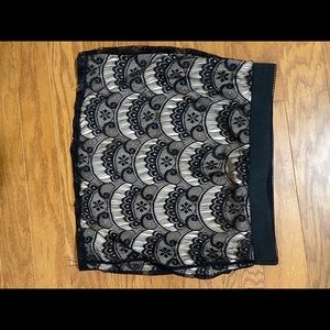 Dressy Black and Tan Skirt